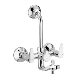 ALTON LRK9690, Brass, 3-IN-1 Wall Mixer With L-bend Set, Chrome