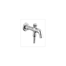 ALTON LEO12110 Brass Bath Tub Spout with Button Attachment (Chrome)