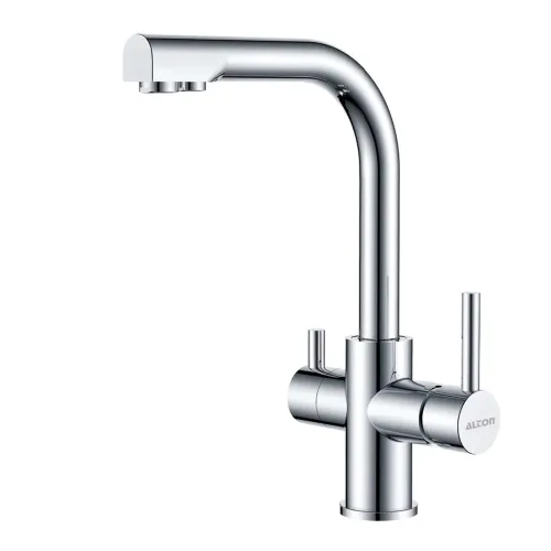 Image of ALTON LEO13055, Brass, 3-in-1 Kitchen Faucet with Water Filter, Chrome