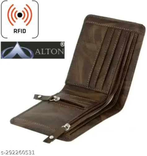 Image of Alton Men & Women Leather Wallet (10 Card Slots)