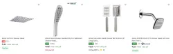 Altroz Shower Heads starting at ₹142
