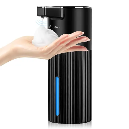 Image of Aluan Automatic Soap Dispenser with 4 Levels Adjustable, 400ML Sensor Hand Wash Dispenser Touchless with Auto-Clean, Ele