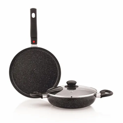 Image of Amazon Brand - Solimo Aluminium 3 Piece Non-Stick Cookware Set 