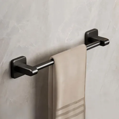 Image of Aluminum Towel Holder in Bathroom