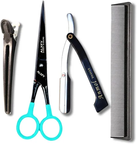 Image of alxfy Salon Scissors Professional Barber Combo Kit