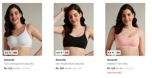 Image of Amante Bra Starting @ ₹113