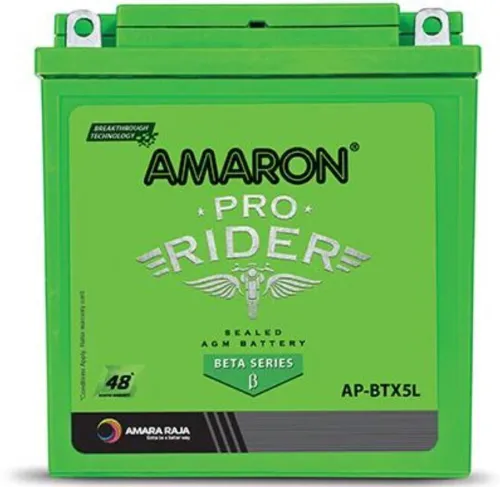 Image of amaron ABR-PR-12APBTX50 5 Ah Battery for Bike