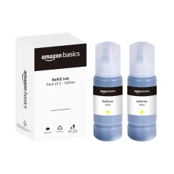 amazon basics 003 Refill Ink Bottle (Dual Pack) | Compatible with Epson L3110/L3150/L3250/L3252/L3115/L3116/L3101/L3210/