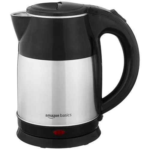 Image of Amazon Basics 1.8L 1400W Stainless Steel Electric Kettle