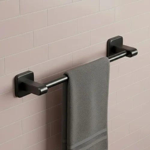 Image of Amazon Basics 12-Inch Self Adhesive Towel Rod