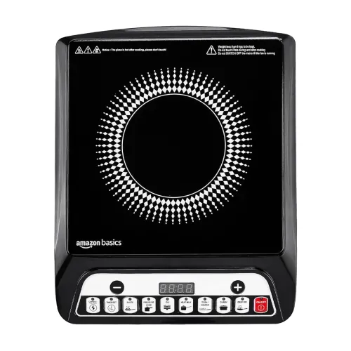 Image of Amazon Basics 1600W Induction Cooktop 7 Pre-Set Cooking Menus