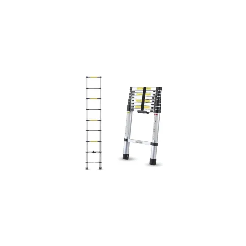 Image of Amazon Basics 2.6m (8.5 feet) Portable & Compact Aluminum Telescopic Ladde