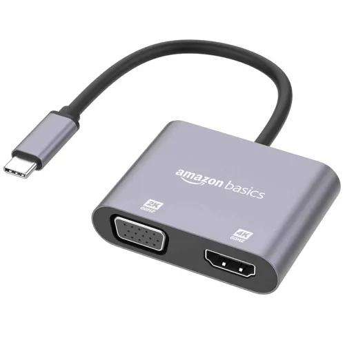 Image of amazon basics 2-in-1 USB C to HDMI and USB A Adapter