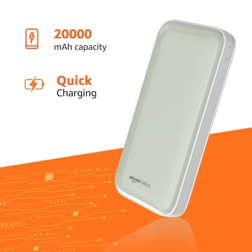 Image of Amazon Basics 20000 mAh 22.5W Ultra Fast Charging Power Bank | 