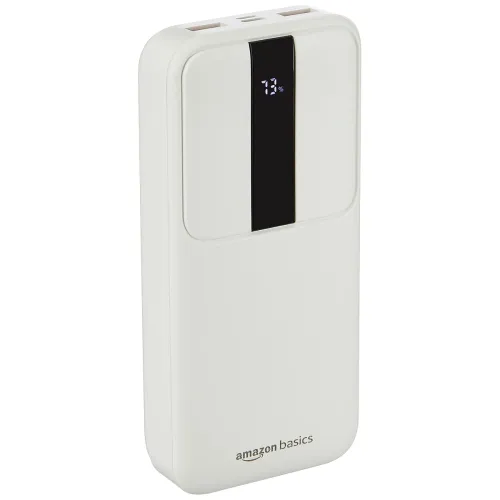 Image of Amazon Basics 20000 mAh 22.5W Fast Charging Lithium Polymer Power Bank