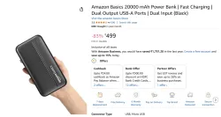 Amazon Basics 20000 mAh Power Bank