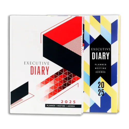 Image of amazon basics 2025 New Year Dated Diary | Hard Bound Personal Planner For Him & Her | Goal Setting & Productivity Tools 