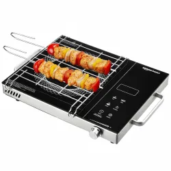 Amazon Basics 2200W Infrared Cooktop (4 Menus, Black)