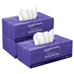 Amazon brand- Amazon Basics 2-Ply Facial Tissue paper, 200 pulls x Pack of 3