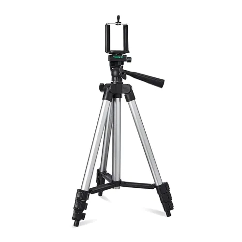 Image of Amazon Basics 3110 Aluminium Lightweight Tripod with Mobile Phone Holder Mount & Carry Bag for All Smartphone, GoPro, Ca