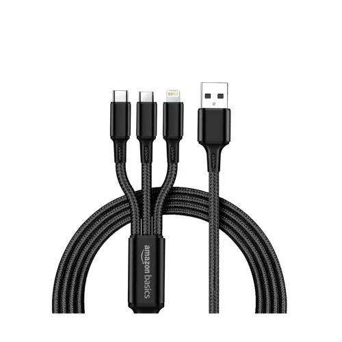 Image of Amazon Basics 3-in-1 Fast Charging Cable
