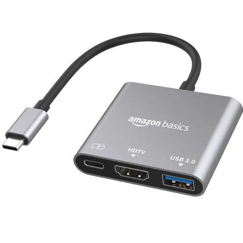 Image of Amazon Basics 3-in-1 USB-C Hub