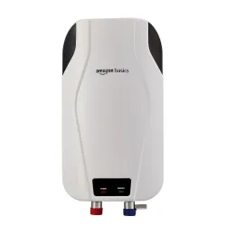 Amazon Basics 3L Instant Water Heater | 3KW | Geyser with PP Body & SS Tank | Corded Electric | Rust Proof | 4 Level Saf