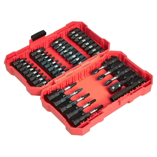 Image of amazon basics 42-Piece Impact Screwdriver Bit Set - Phillips, Slotted and Torx, Plastic