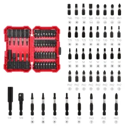 amazon basics 42-Piece Impact Screwdriver Bit Set - Phillips, Slotted and Torx