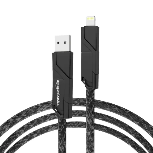 Image of Amazon Basics 4-in-1 66W Fast Charging Cable