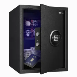 Amazon Basics 50 Litres Digital Safes for Home & Office - Digital Lock 2-in-1 unlocking | locker safe with Motorized Doo