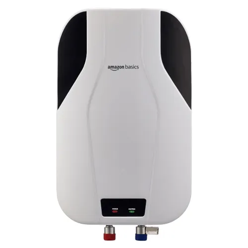 Image of Amazon Basics 5.9L Instant Water Heater | 3KW | Geyser with PP Body & SS Tank | Corded Electric | Rust Proof | 4 Level S
