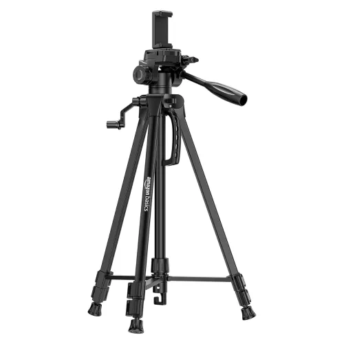 Image of Amazon Basics 60 Inch Tripod for DSLR, Camera | Operating Height: 4.58 Ft. | Maximum Load Capacity up to 4.5kg | Portabl