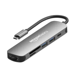 Amazon Basics 6-in-1 USB Type-C Hub Adapter