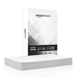 Amazon Basics A4 Copier Paper | Multipurpose Paper | 75 GSM | 500 Sheets | Compatible with Inkjet & Laser Printers