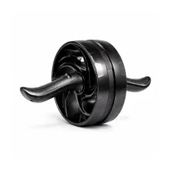 Amazon Basics Ab Roller with Non-Slip Handles | Wheel Exercise Equipment for Core Strengthening | Compact & Portable |