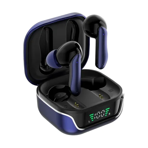 Image of Amazon Basics AB-T01A TWS Earbuds: 50H Playtime & IPX4 (Blue)