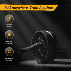Amazon Basics Ab Roller with Non-Slip Handles