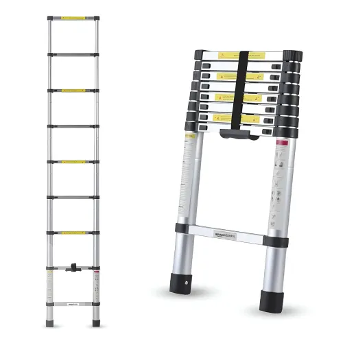 Image of Amazon Basics 2.6m (8.5 feet) Portable Aluminum Telescopic Ladder 