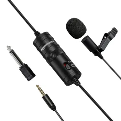 amazon basics Auxiliary Omnidirectional Lavalier Condenser Microphone