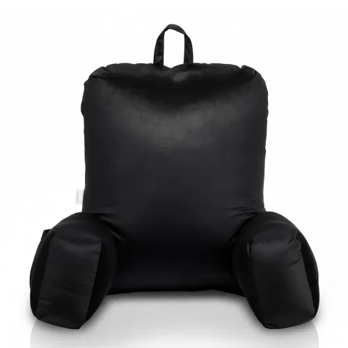 Image of Amazon Basics Backrest Cushion with Arms Black Large