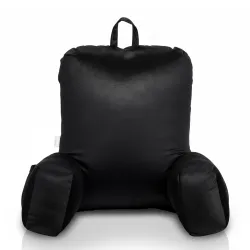 Amazon Basics Backrest Cushion with Arms Black Large