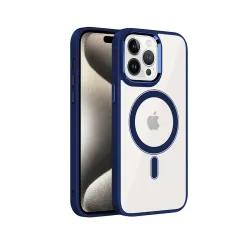 amazon basics Basic Case for Apple iPhone 15 Pro Max (Silicone_Blue)