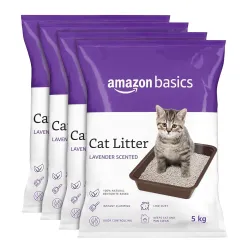 Amazon Basics Bentonite Scented Cat Litter 20 Kg * 5 Kg X 4 Packs