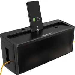 Amazon Basics Cable Management Box with Phone Stand