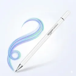 Amazon Basics Capacitive Disc Stylus Pen (White)