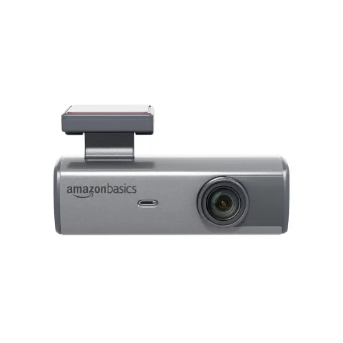 Image of Amazon Basics Car Dash Camera Full HD 1080p, 150° Wide Angle, F2.0 Aperture, Super-Capacitor,