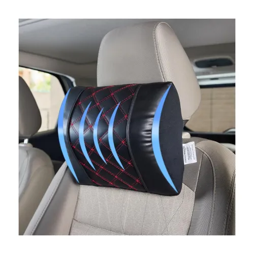 Image of Amazon Basics Car Seat Office Chair Orthopedic Headrest Pillow Cervical Pain Relief