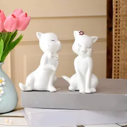 Amazon Basics Ceramic Cat Figurine Set