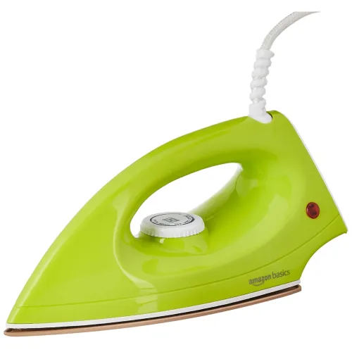 Image of amazon basics Ceramic 1000 Watts Dry Iron Ergonomic Hand-Grip